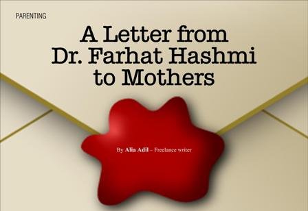 A Letter From Dr Farhat Hashmi To